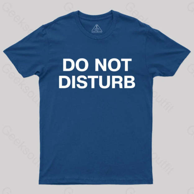 Do Not Disturb Nerd T-Shirt Navy / S