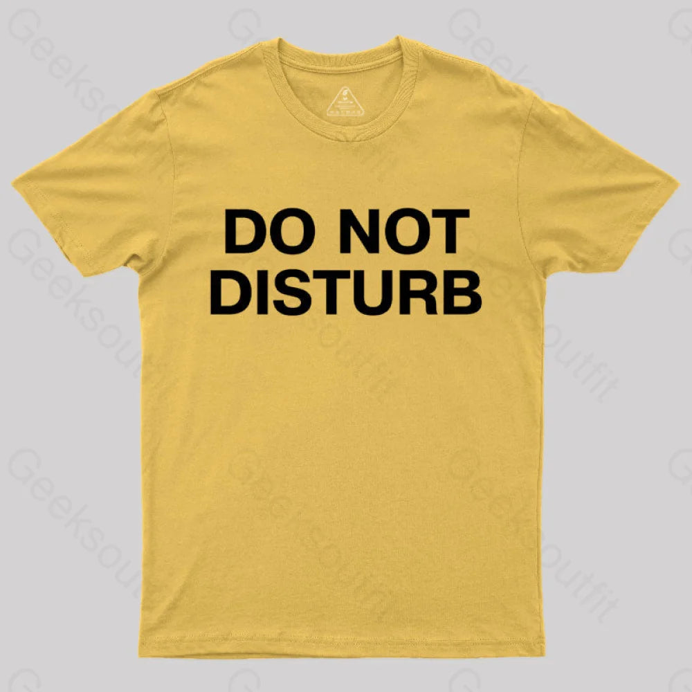 Do Not Disturb Nerd T-Shirt Yellow / S
