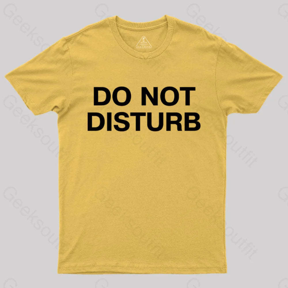 Do Not Disturb Nerd T-Shirt Yellow / S