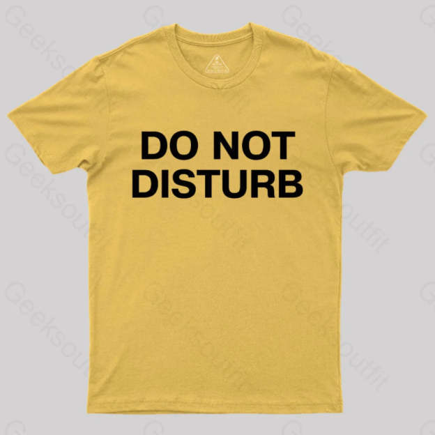 Do Not Disturb Nerd T-Shirt Yellow / S