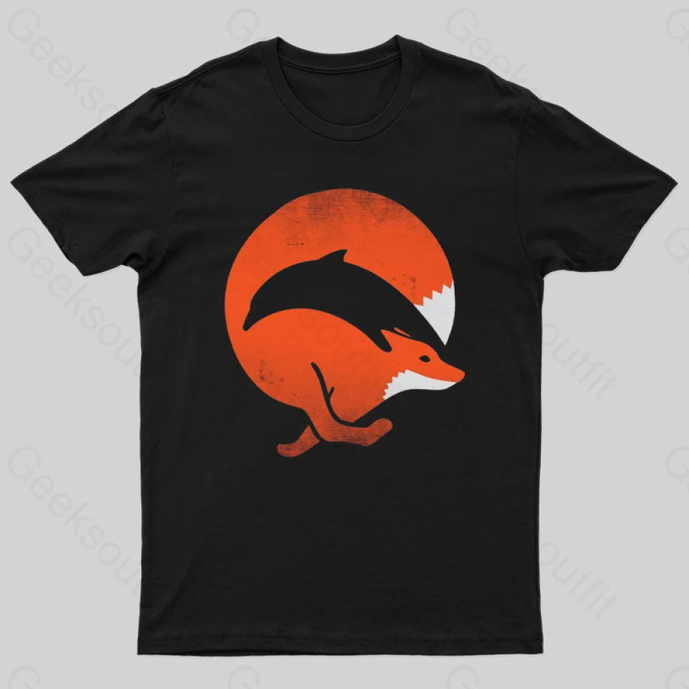 Dolphox Geek T-Shirt Black / S