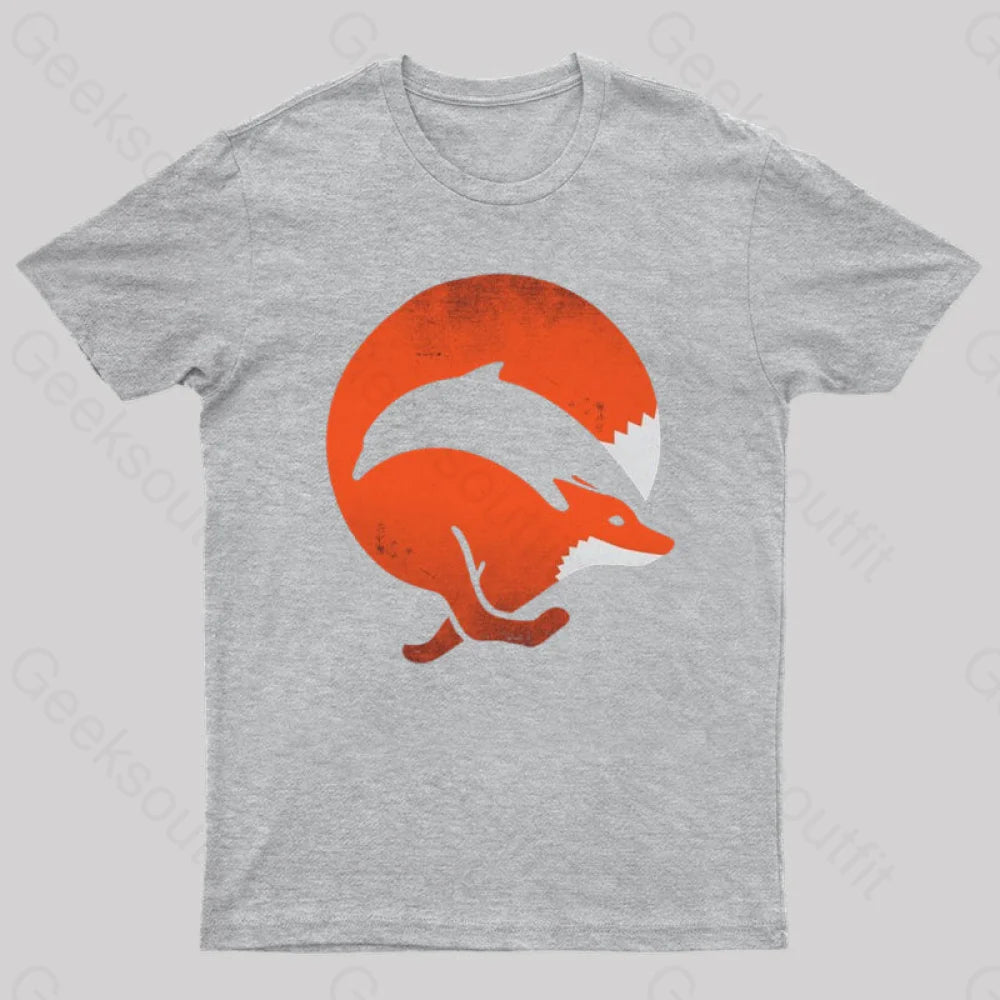 Dolphox Geek T-Shirt Grey / S
