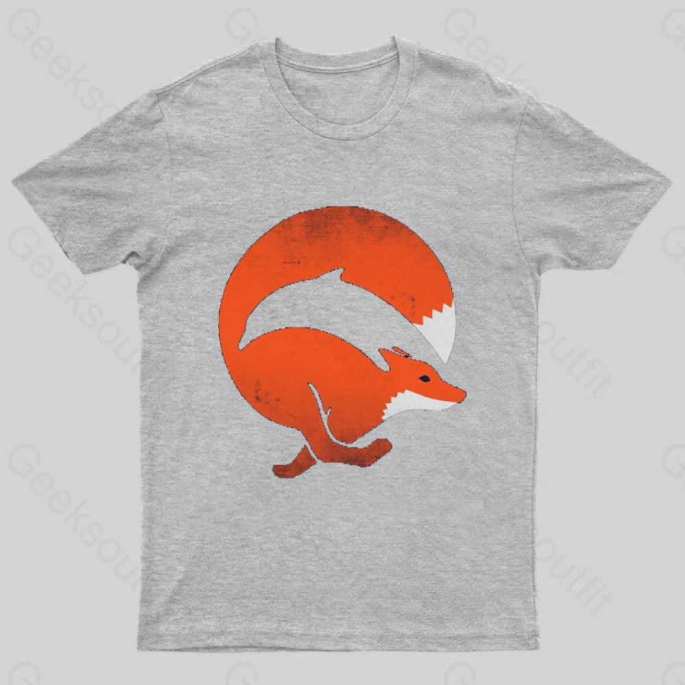 Dolphox Geek T-Shirt Grey / S