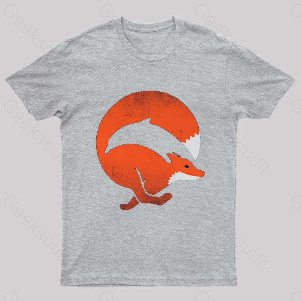 Dolphox Geek T-Shirt Grey / S