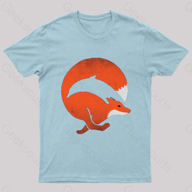 Dolphox Geek T-Shirt Light Blue / S