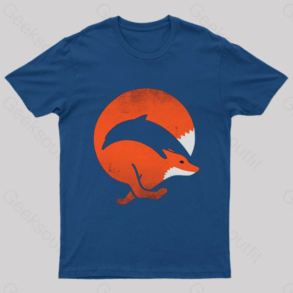 Dolphox Geek T-Shirt Navy / S