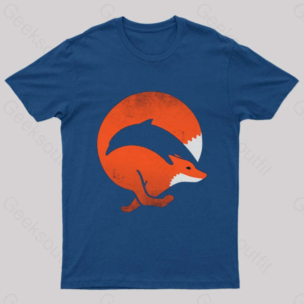 Dolphox Geek T-Shirt Navy / S