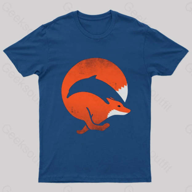 Dolphox Geek T-Shirt Navy / S