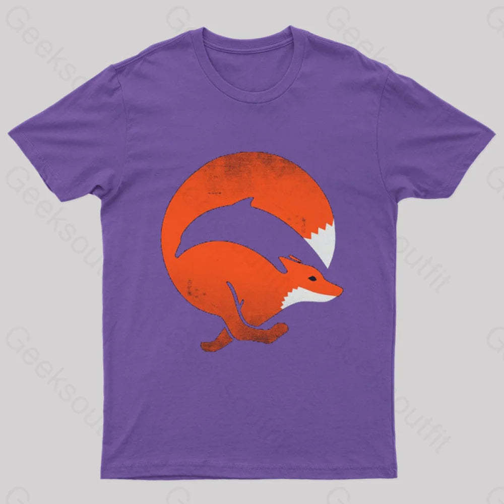 Dolphox Geek T-Shirt Purple / S