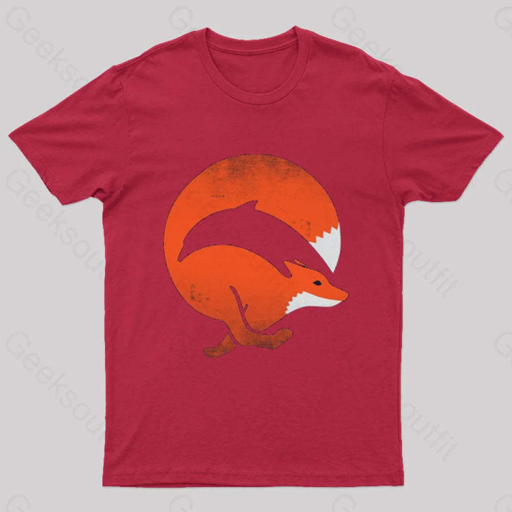 Dolphox Geek T-Shirt Red / S