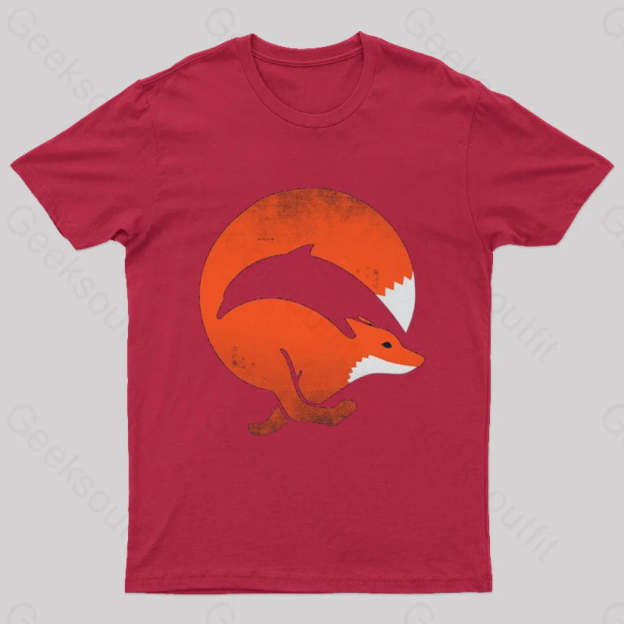 Dolphox Geek T-Shirt Red / S
