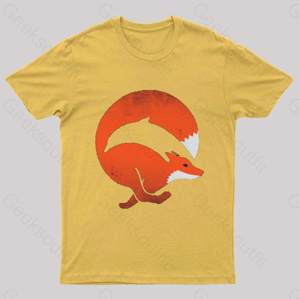 Dolphox Geek T-Shirt Yellow / S