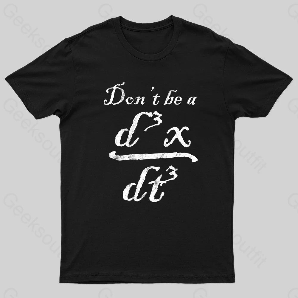 Don’t Be A Jerk Nerd T-Shirt Black / S