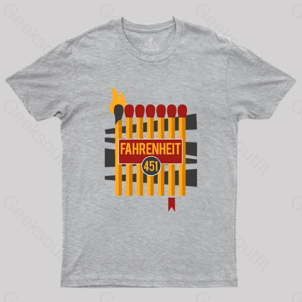 Don’t Burn Read Them T-Shirt Grey / S