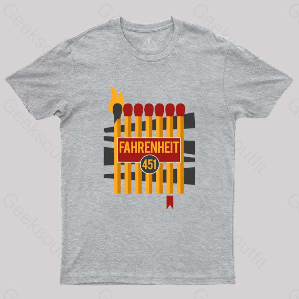 Don’t Burn Read Them T-Shirt Grey / S