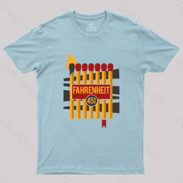 Don’t Burn Read Them T-Shirt Light Blue / S