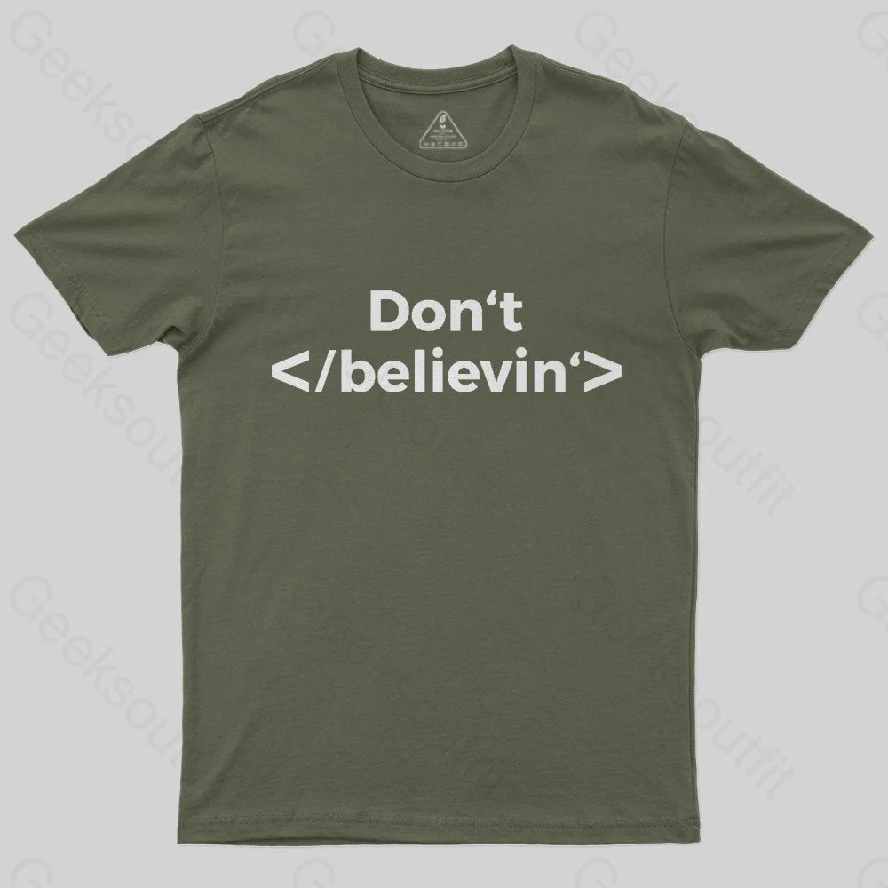 Don't Stop Believing T-Shirt - Geeksoutfit