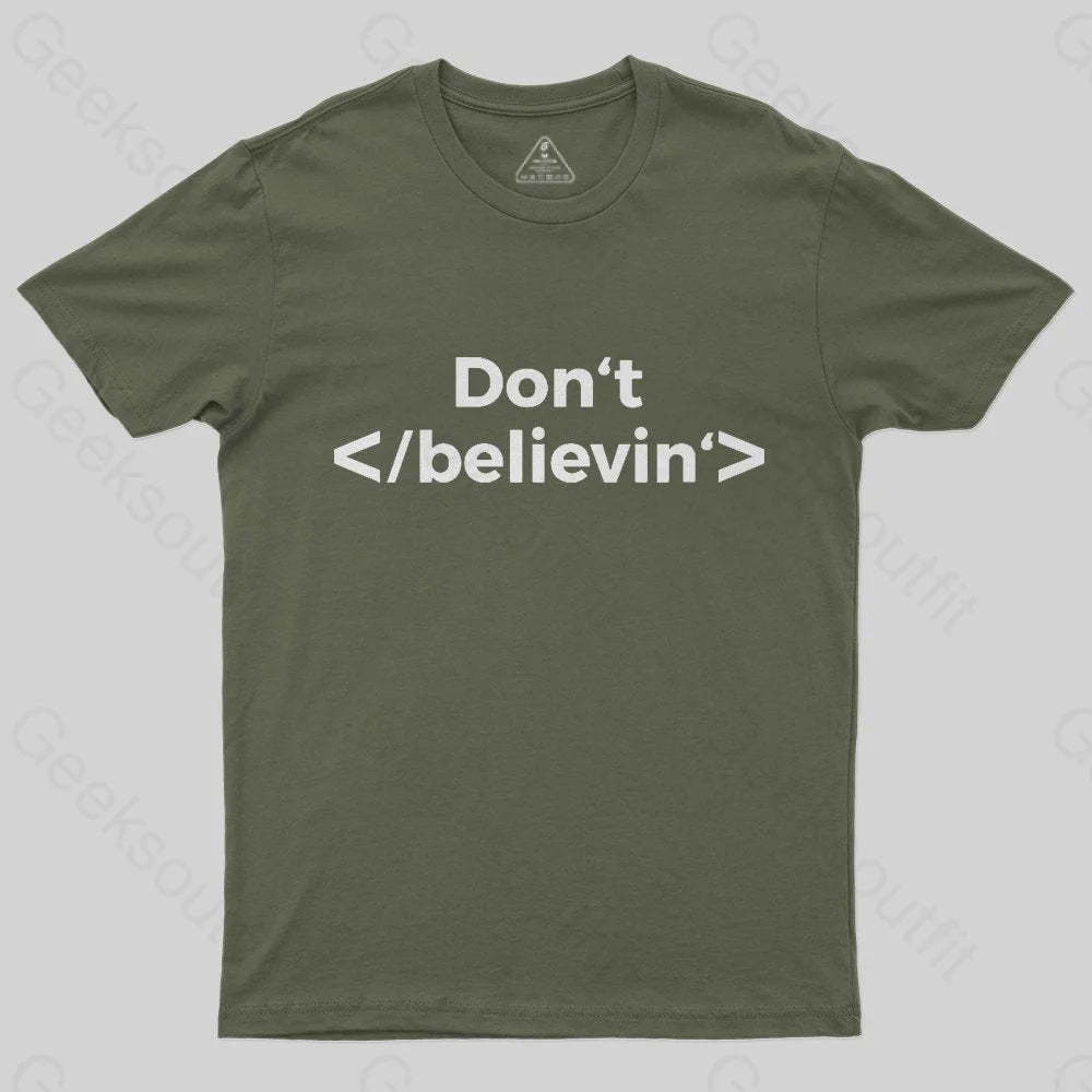 Don't Stop Believing T-Shirt - Geeksoutfit