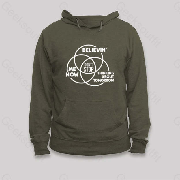 Don¡¯t Stop Hoodie Army Green / S