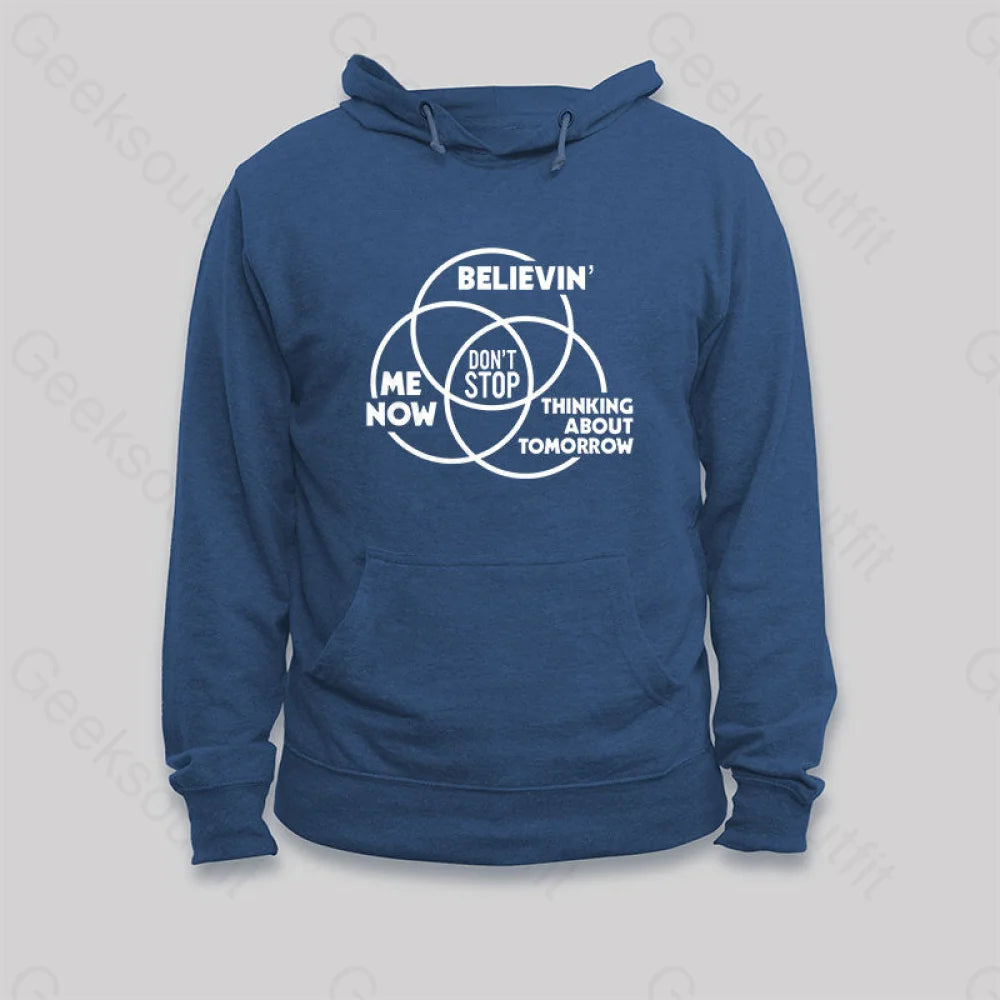 Don¡¯t Stop Hoodie Dark Blue / S