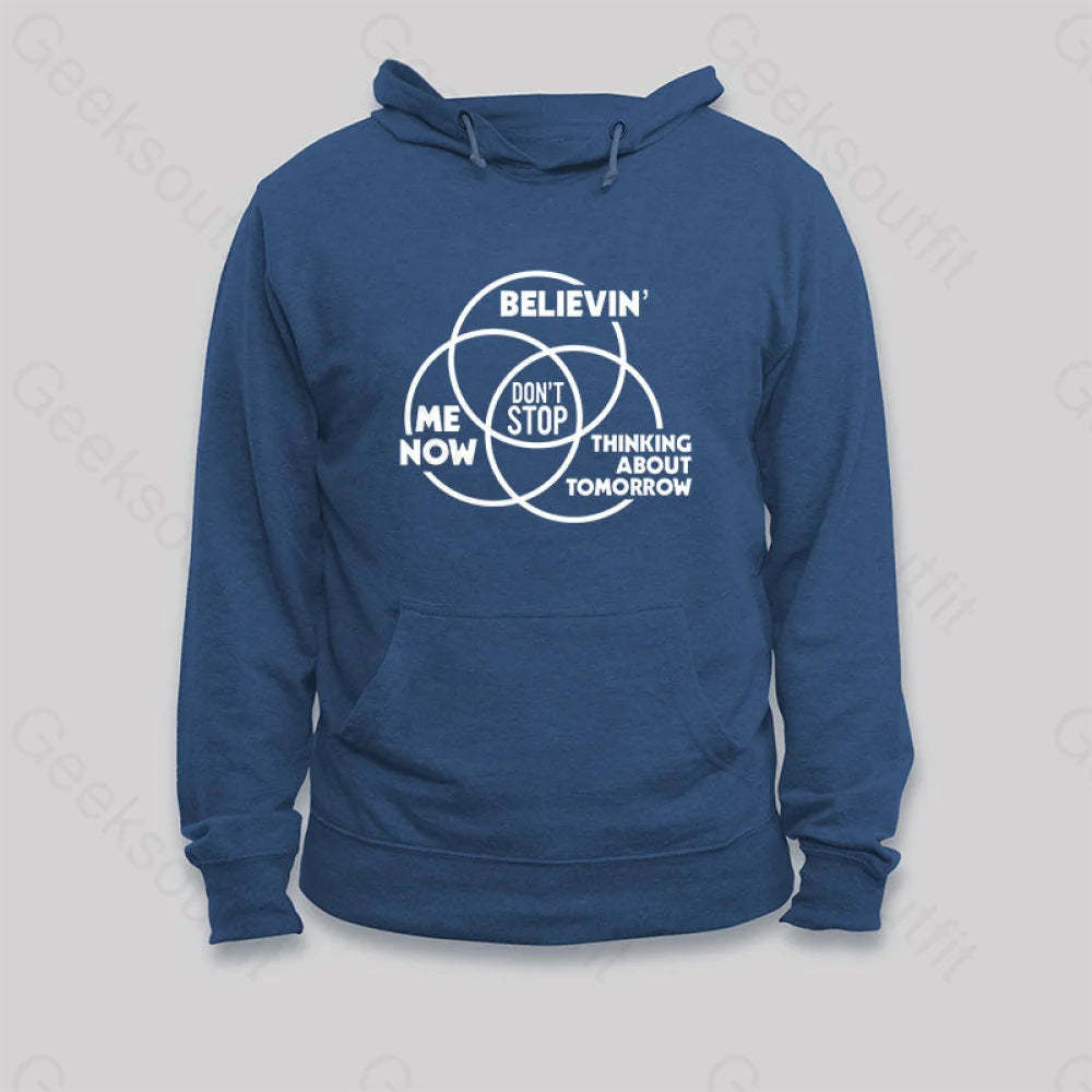 Don¡¯t Stop Hoodie Dark Blue / S