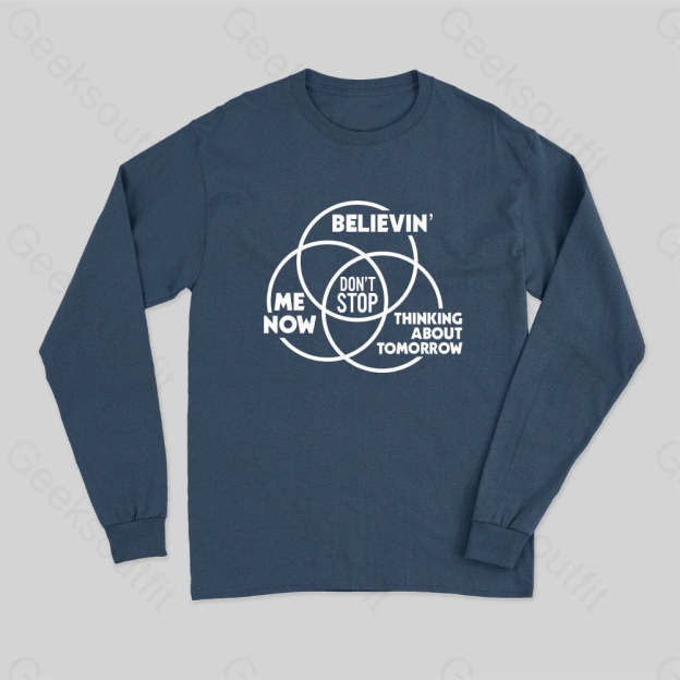 Don?��t Stop Long Sleeve T-Shirt Navy / S