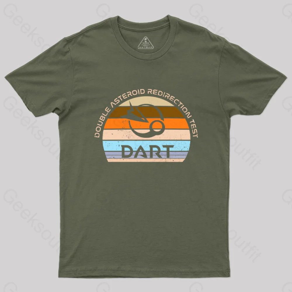 Double Asteroid Redirection Yest Dart T-Shirt Army Green / S
