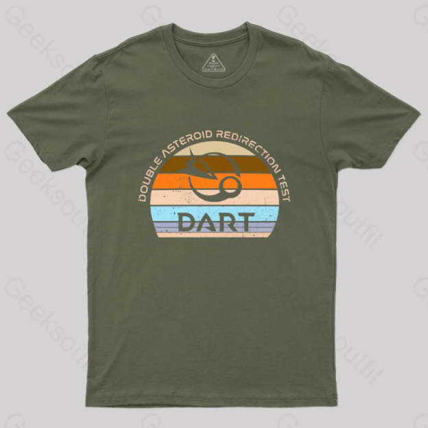 Double Asteroid Redirection Yest Dart T-Shirt Army Green / S