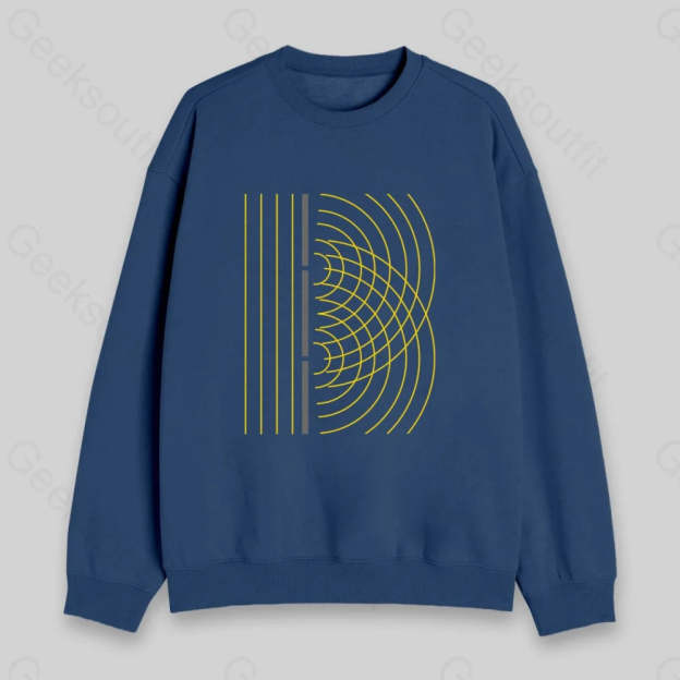 Double Slit Light Wave Particle Science Experiment Sweatshirt - Geeksoutfit
