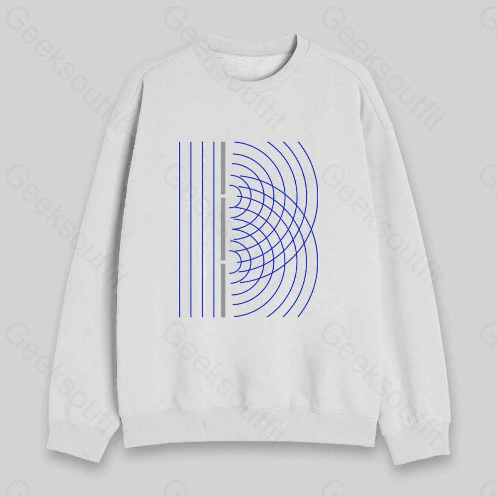Double Slit Light Wave Particle Science Experiment Sweatshirt - Geeksoutfit
