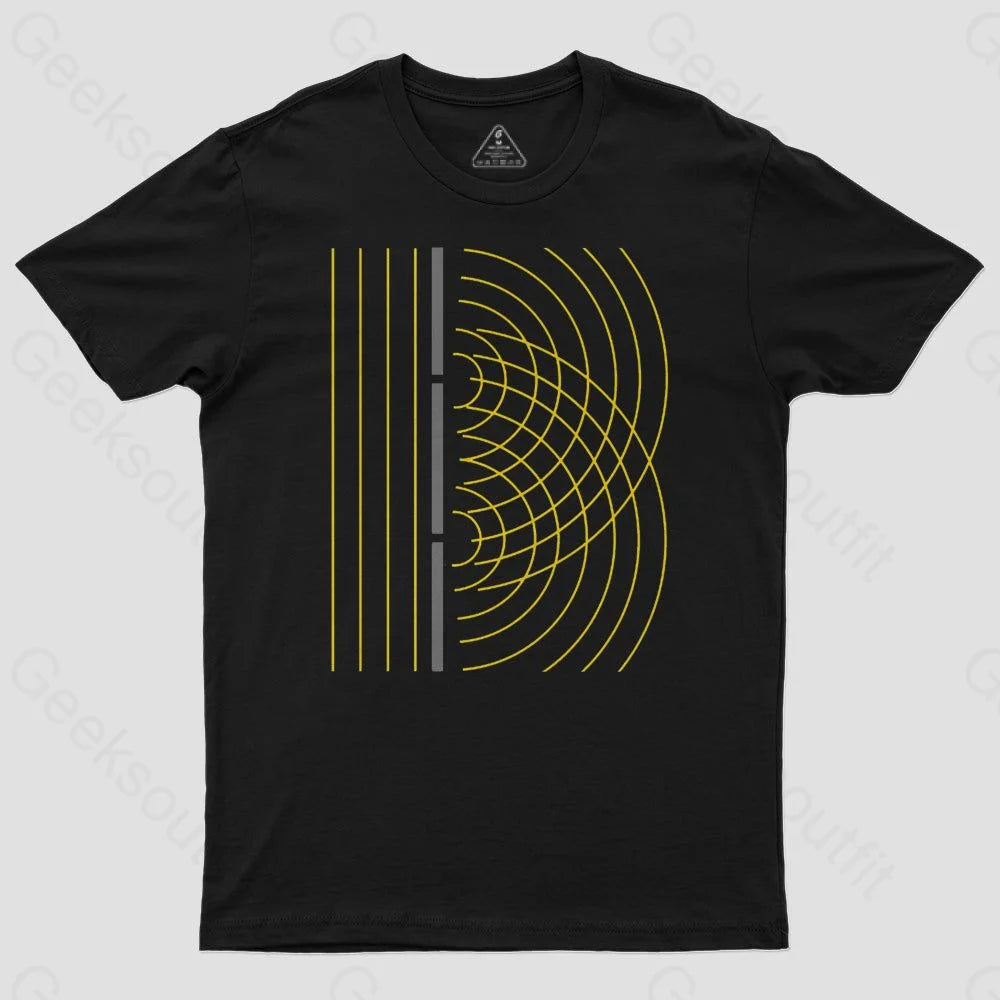 Double Slit Light Wave Particle Science Experiment T-Shirt - Geeksoutfit