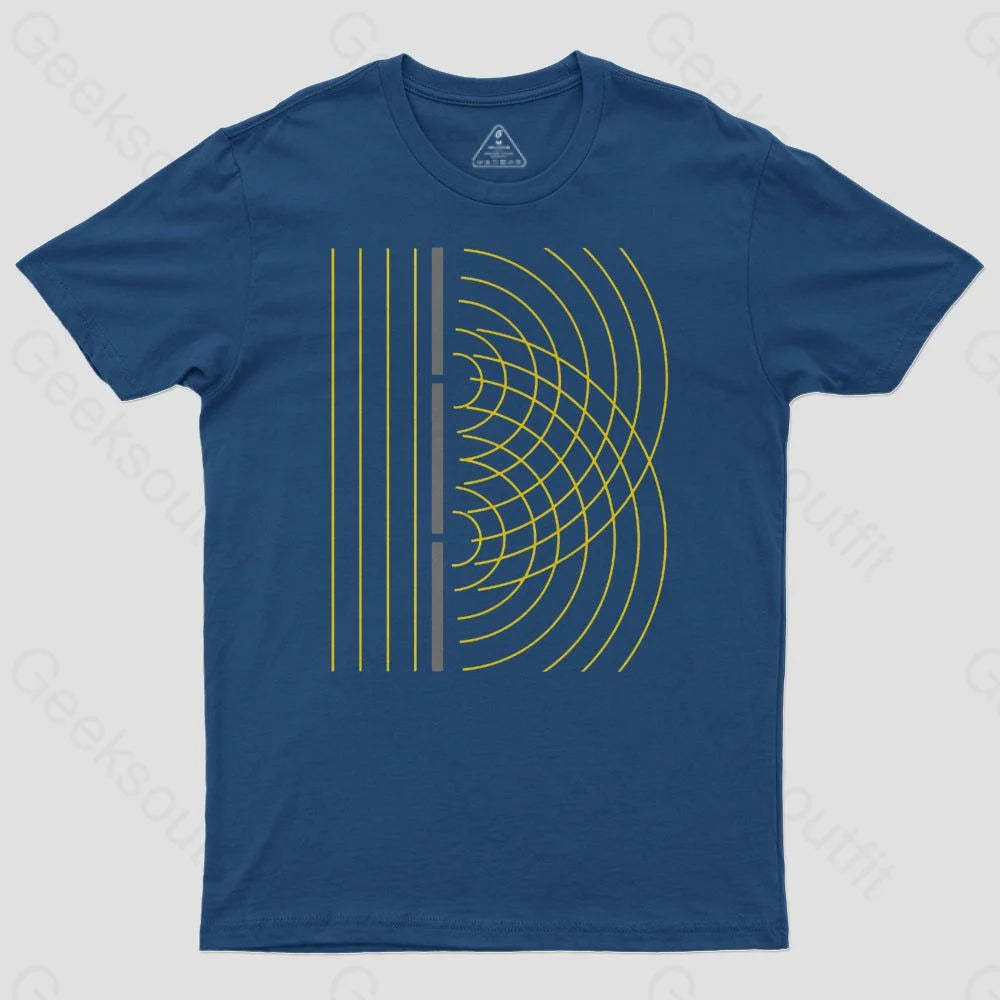 Double Slit Light Wave Particle Science Experiment T-Shirt - Geeksoutfit