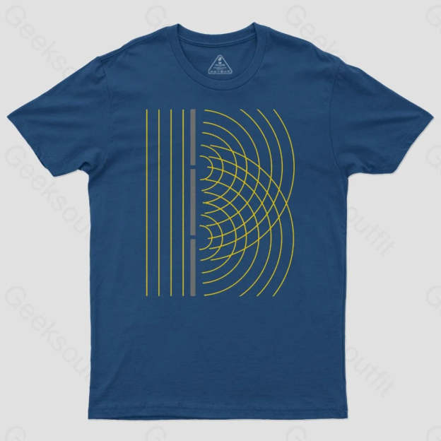 Double Slit Light Wave Particle Science Experiment T-Shirt - Geeksoutfit