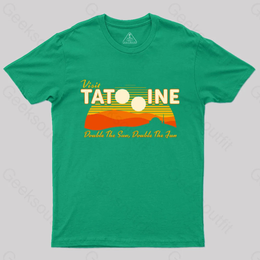 Double The Sun Fun T-Shirt Green / S