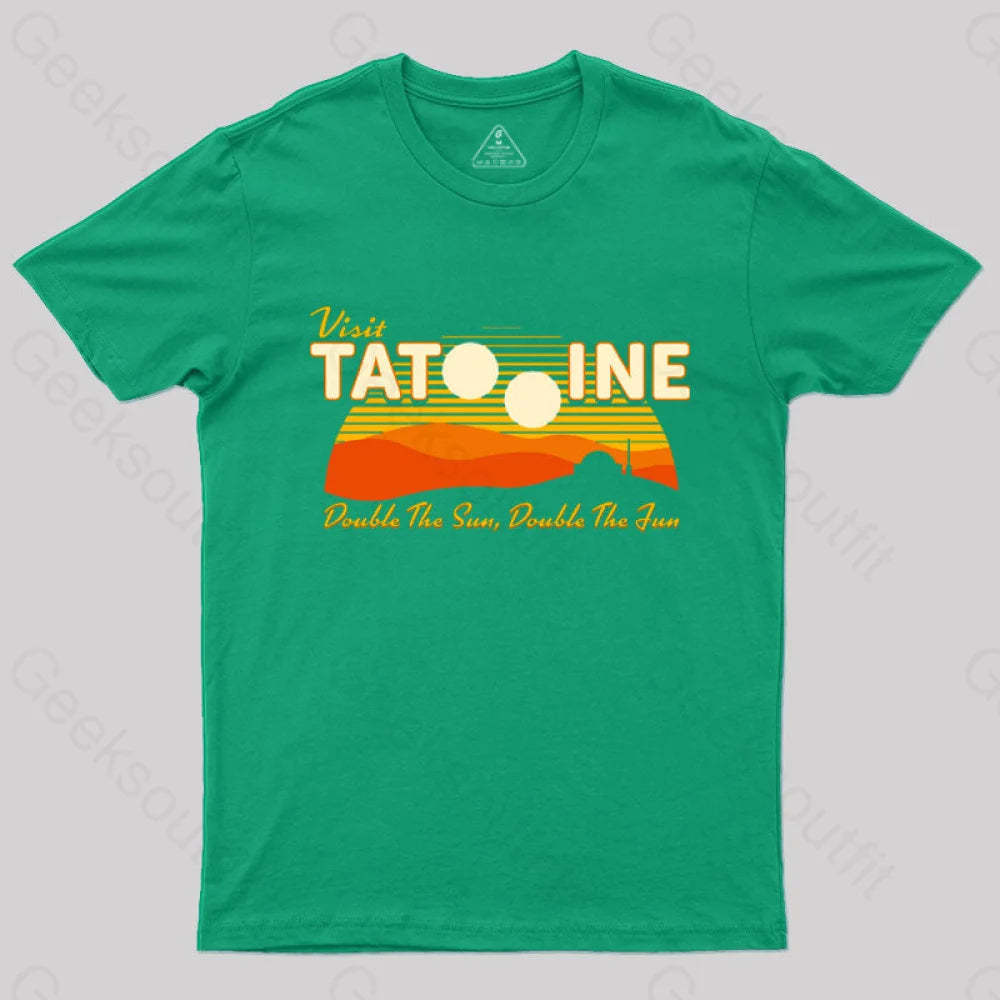 Double The Sun Fun T-Shirt Green / S