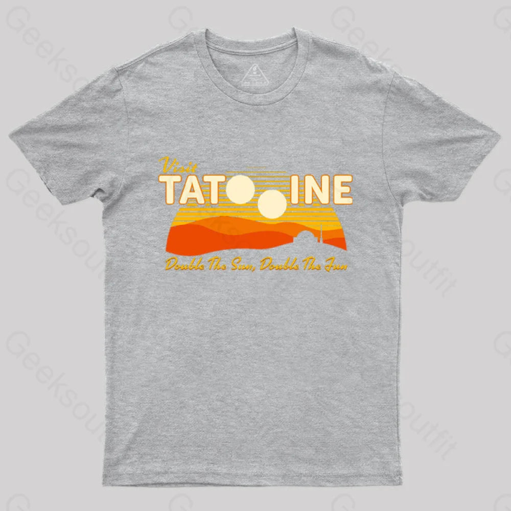 Double The Sun Fun T-Shirt Grey / S