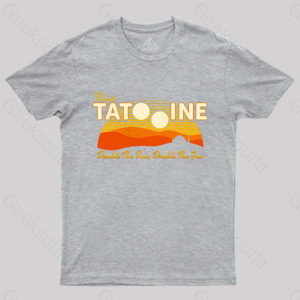 Double The Sun Fun T-Shirt Grey / S