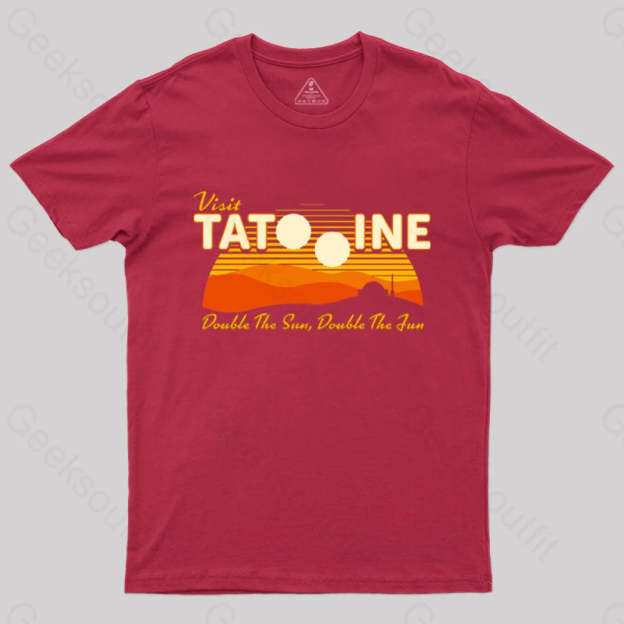 Double The Sun Fun T-Shirt Red / S