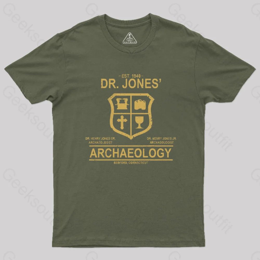 Dr. Jones’ Archaeology Classic T-Shirt Army Green / S