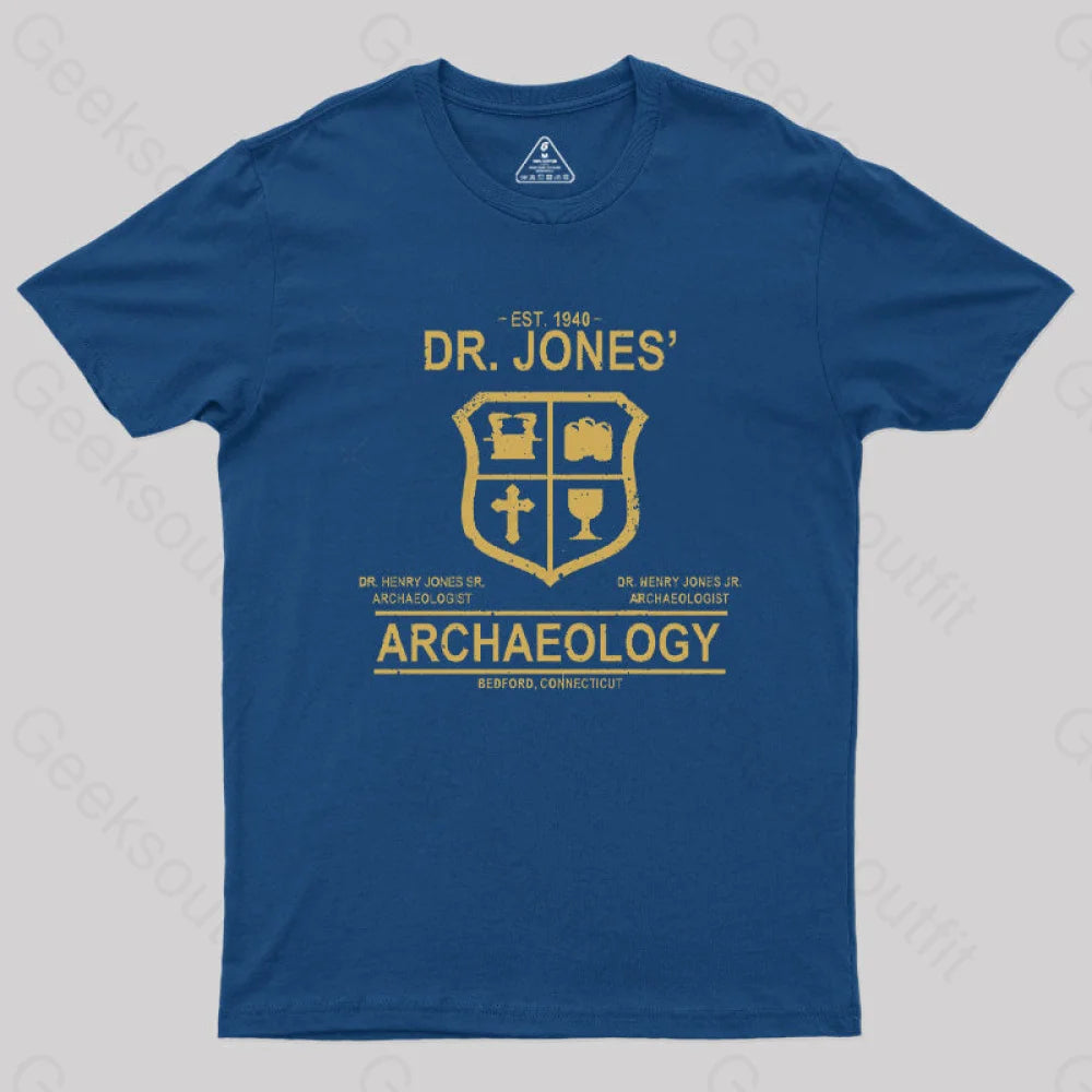 Dr. Jones’ Archaeology Classic T-Shirt Navy / S