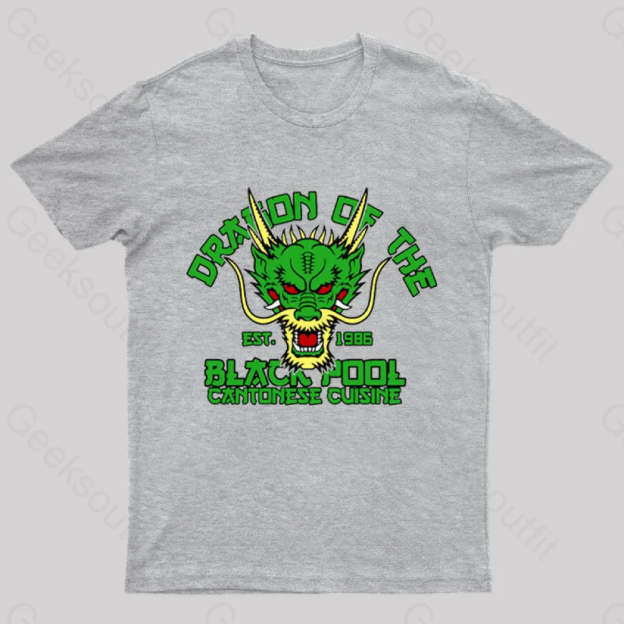 Dragon Of The Black Pool Geek T-Shirt Grey / S