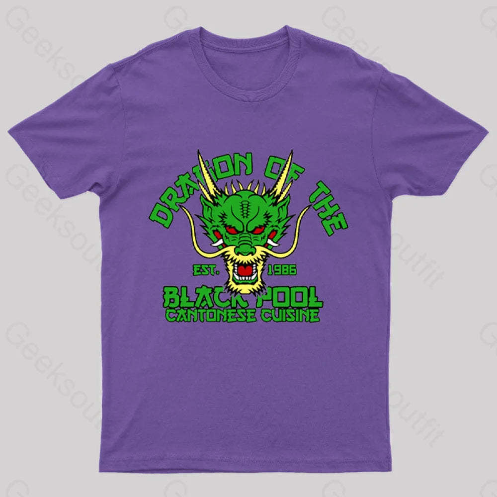 Dragon Of The Black Pool Geek T-Shirt Purple / S