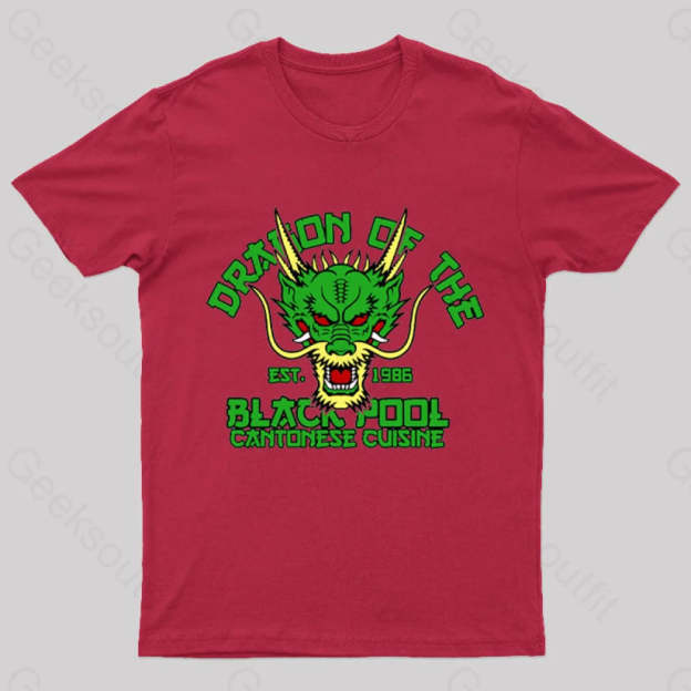 Dragon Of The Black Pool Geek T-Shirt Red / S