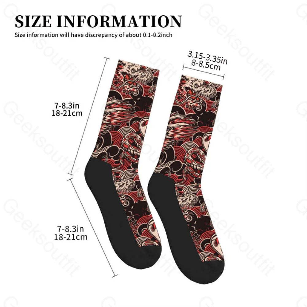 Dragon & Samurai Men’s Socks