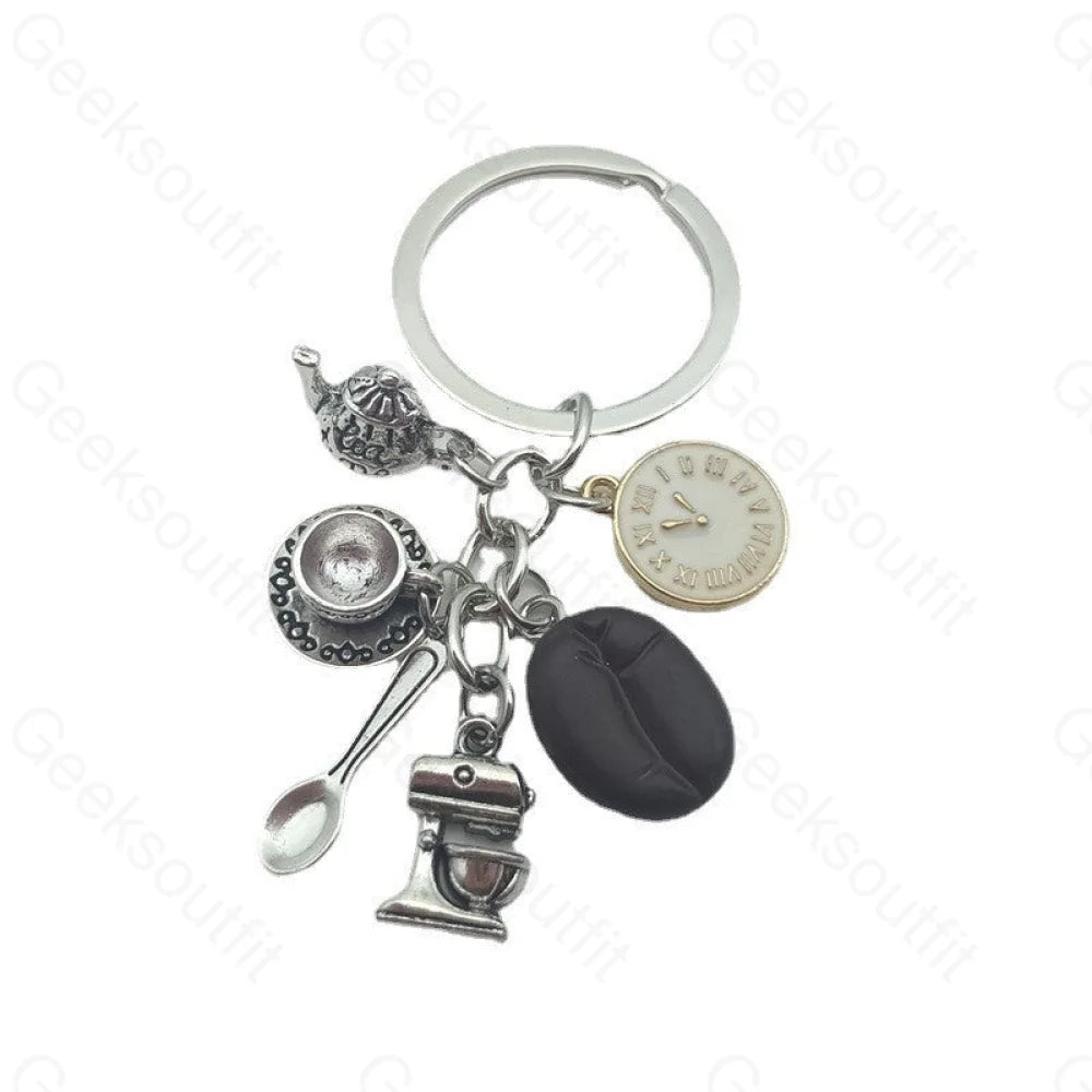 Drink Some Coffee Keychain 1