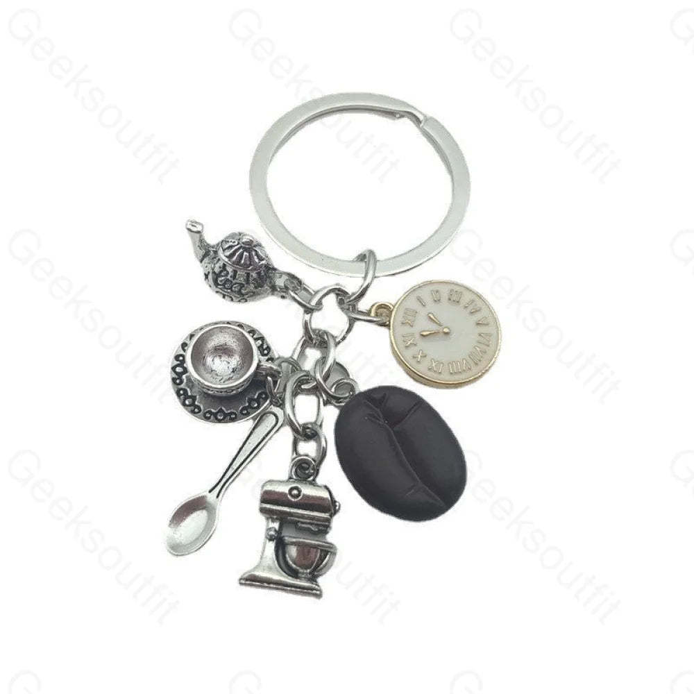 Drink Some Coffee Keychain 1