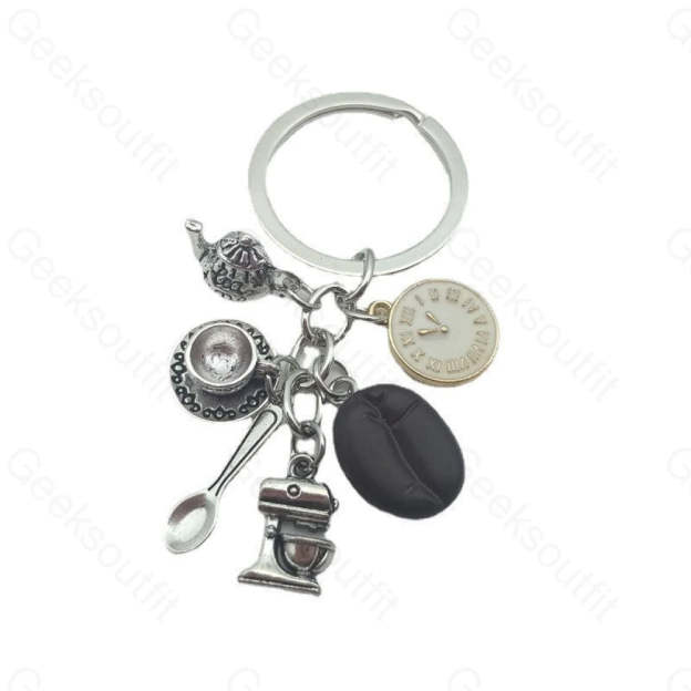 Drink Some Coffee Keychain 1