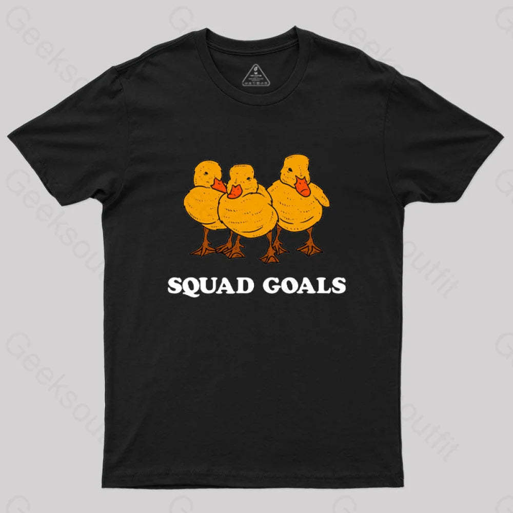 Ducklings Squad Goals T-Shirt Black / S