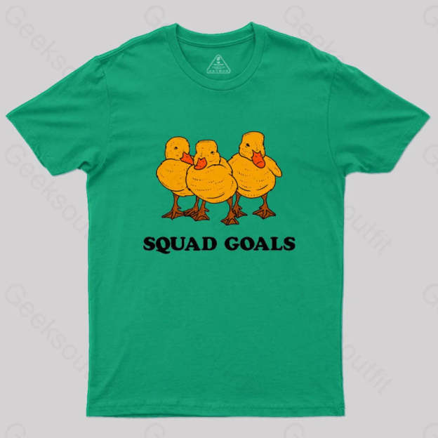 Ducklings Squad Goals T-Shirt Green / S