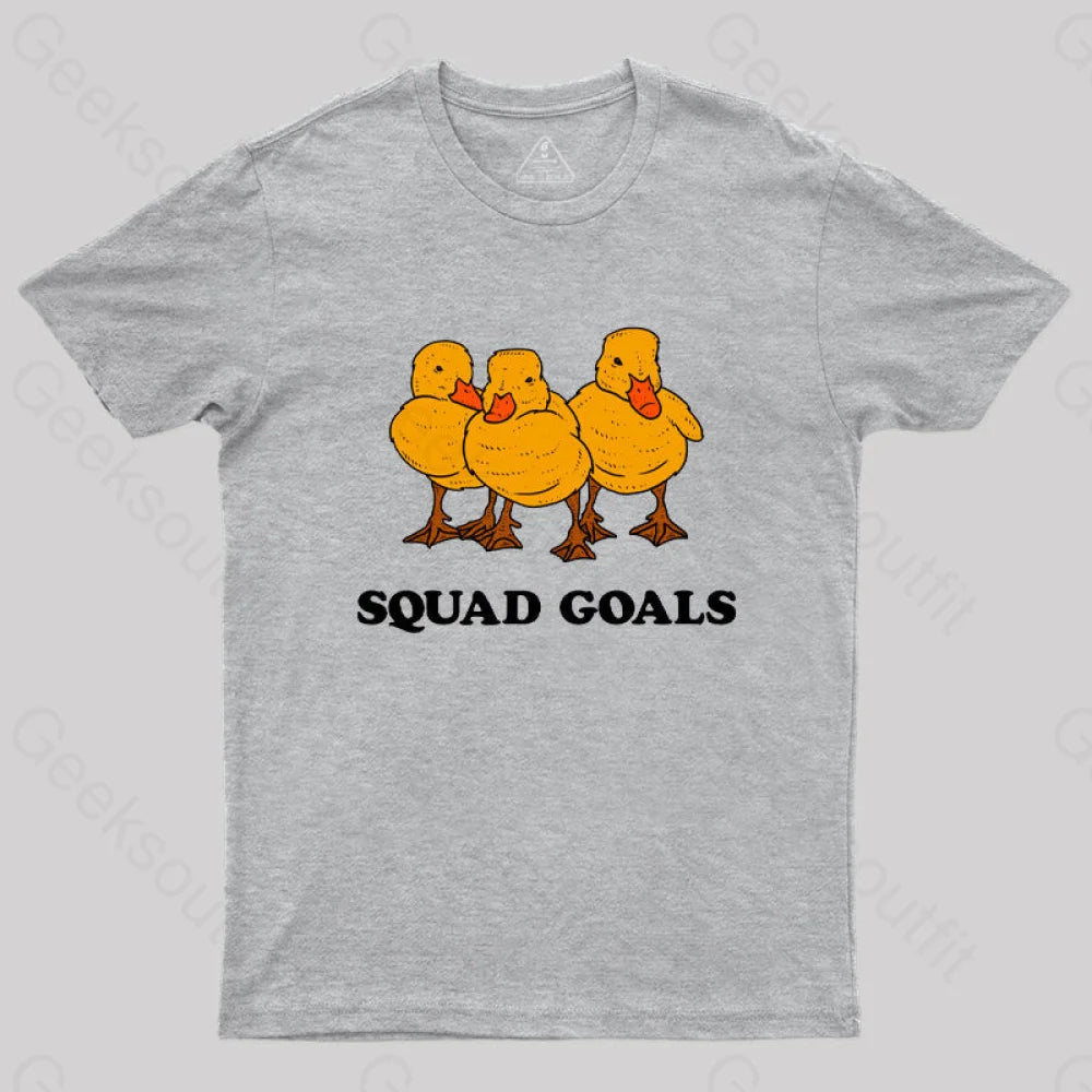 Ducklings Squad Goals T-Shirt Grey / S